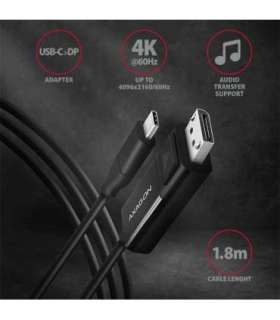 AXAGON Active cable USB-C to DisplayPort 1.8 m