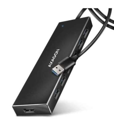 AXAGON SuperSpeed USB-A FLAT Hub HUE-F7A