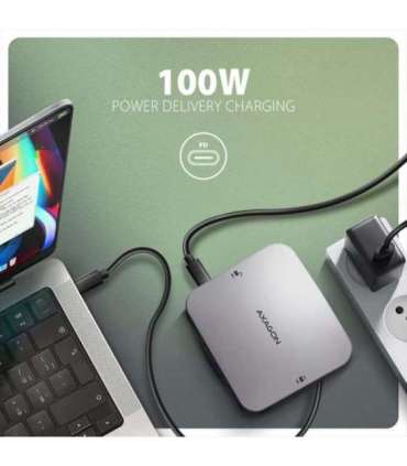 AXAGON USB-C 10Gbps UFO 9in1 Hub HMC-UFO