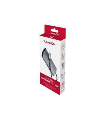 AXAGON SuperSpeed USB-C Combo 6in1 Hub HMC-6M2
