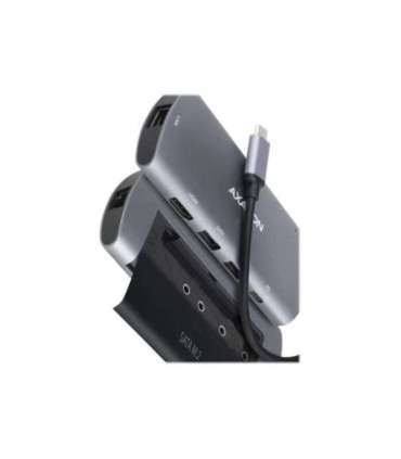 AXAGON SuperSpeed USB-C Combo 6in1 Hub HMC-6M2