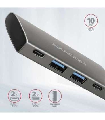 AXAGON SuperSpeed USB-C 10 Gbps SPEEDSTER 4 Hub HMC-4G2