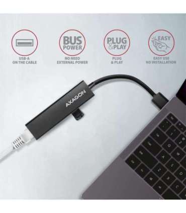 AXAGON SuperSpeed USB-A Hub and Gigabit LAN HMA-GL3A