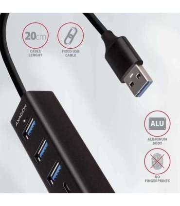 AXAGON SuperSpeed USB-A Hub and Card Reader HMA-CR3A