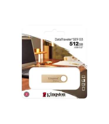 Kingston USB flash drive DataTraveler SE9 G3 512 GB USB 3.2 Gen 1 Gold