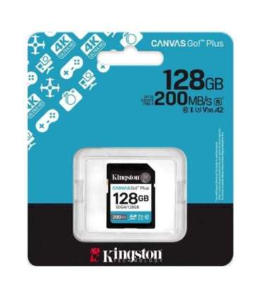 Kingston Canvas Go! Plus 128 GB SD Flash memory class Class 10, UHS-I, U3, V30