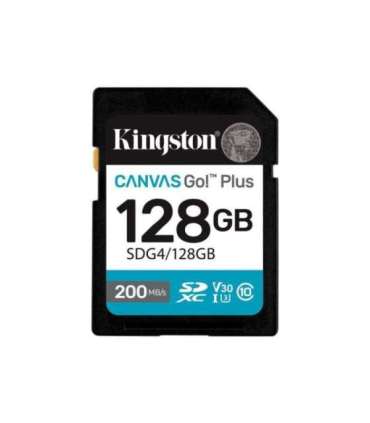 Kingston Canvas Go! Plus 128 GB SD Flash memory class Class 10, UHS-I, U3, V30