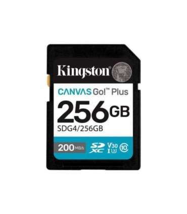 Kingston Canvas Go! Plus 256 GB SD Flash memory class Class 10, UHS-I, U3, V30