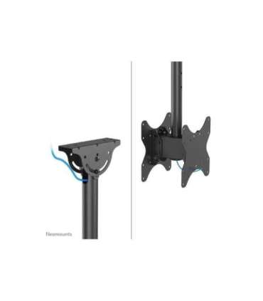 Neomounts CL35-340BL22 Dual Monitor/TV Mount Ceiling Adjustable Height, Rotate, Tilt, Swivel 23-42 " Maximum