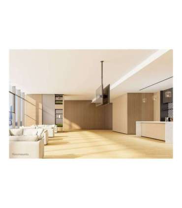 Neomounts CL35-340BL22 Dual Monitor/TV Mount Ceiling Adjustable Height, Rotate, Tilt, Swivel 23-42 " Maximum