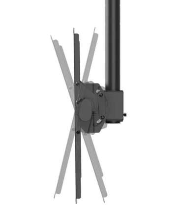 Neomounts CL35-440BL16L Monitor/TV Mount Ceiling Adjustable Height, Rotate, Tilt, Swivel 37-70 " Maximum weight