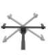 Neomounts CL35-440BL16L Monitor/TV Mount Ceiling Adjustable Height, Rotate, Tilt, Swivel 37-70 " Maximum weight