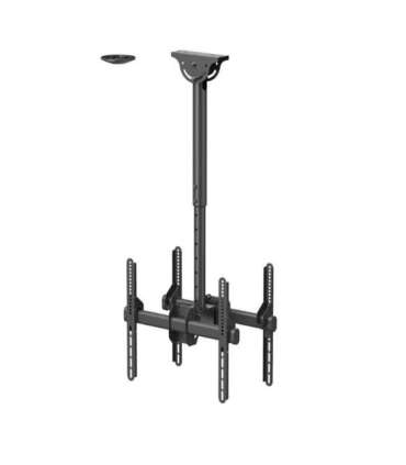 Neomounts NM-C440DBLACK Dual monitor/TV mount ceiling Adjustable Height, Rotate, Tilt, Swivel 32-60 " Maximum
