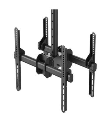 Neomounts NM-C440DBLACK Dual monitor/TV mount ceiling Adjustable Height, Rotate, Tilt, Swivel 32-60 " Maximum