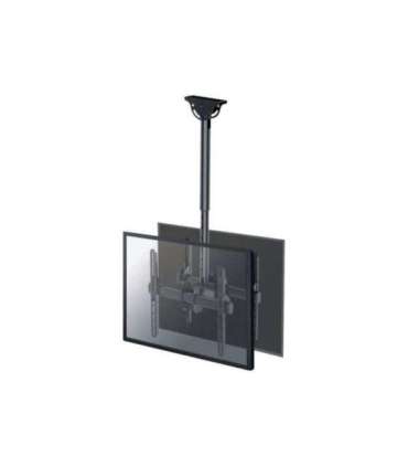 Neomounts NM-C440DBLACK Dual monitor/TV mount ceiling Adjustable Height, Rotate, Tilt, Swivel 32-60 " Maximum
