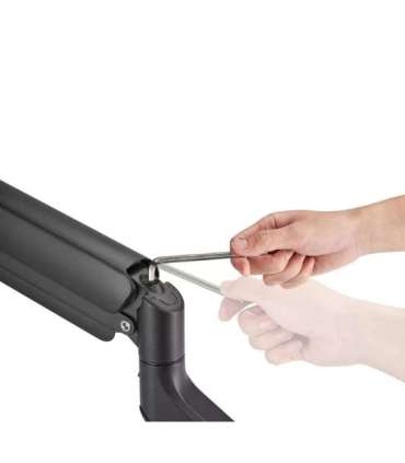 Neomounts Desk Mount DS70PLUS-450BL1 Monitor Arm Adjustable Height, Rotate, Tilt, Swivel 17-49 " Maximum weight