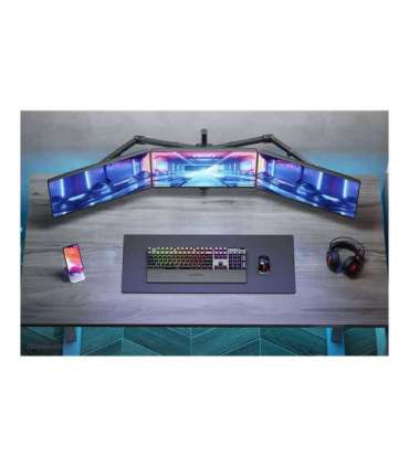 Neomounts Desk Mount FPMA-D550D3BLACK Monitor Arm Adjustable Height, Rotate, Tilt, Swivel 10-27 " Maximum weight