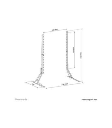 Neomounts Desk Mount DS45-430BL19 TV stand Adjustable Height 23-75 " Maximum weight (capacity) 40 kg Black