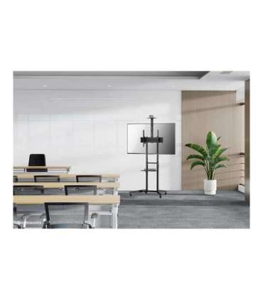 Neomounts Floor stand FL50-550BL1 TV trolley Adjustable Height, Tilt 37-70 " Maximum weight (capacity) 50 kg |