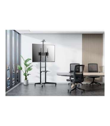 Neomounts Floor stand FL50-550BL1 TV trolley Adjustable Height, Tilt 37-70 " Maximum weight (capacity) 50 kg |