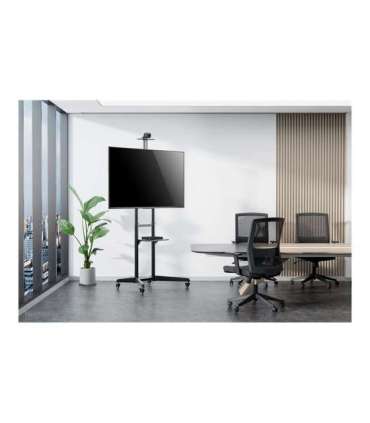 Neomounts Floor stand FL50-550BL1 TV trolley Adjustable Height, Tilt 37-70 " Maximum weight (capacity) 50 kg |
