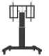 Neomounts Floor stand PLASMA-M2500TBLACK TV trolley Adjustable Height, Tilt 42-100 " Maximum weight (capacity)