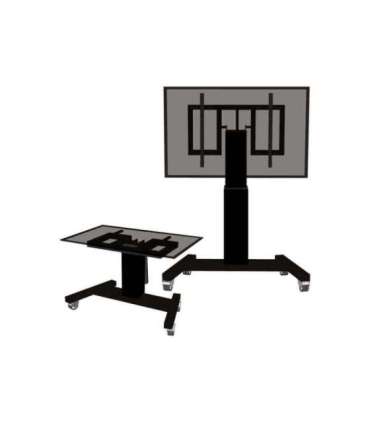 Neomounts Floor stand PLASMA-M2500TBLACK TV trolley Adjustable Height, Tilt 42-100 " Maximum weight (capacity)