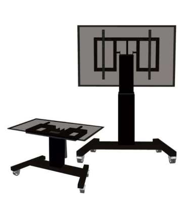 Neomounts Floor stand PLASMA-M2500TBLACK TV trolley Adjustable Height, Tilt 42-100 " Maximum weight (capacity)