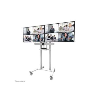 Neomounts Floor stand ADM-875WH2 Dual screen adapter Adjustable Height 42-65 " Maximum weight (capacity) 40 kg |
