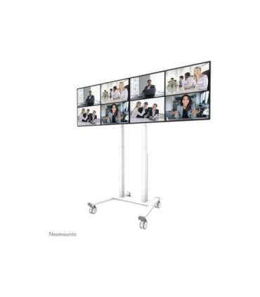 Neomounts Floor stand ADM-875WH2 Dual screen adapter Adjustable Height 42-65 " Maximum weight (capacity) 40 kg |