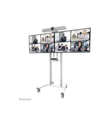 Neomounts Floor stand ADM-875WH2 Dual screen adapter Adjustable Height 42-65 " Maximum weight (capacity) 40 kg |
