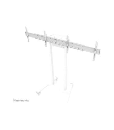 Neomounts Floor stand ADM-875WH2 Dual screen adapter Adjustable Height 42-65 " Maximum weight (capacity) 40 kg |