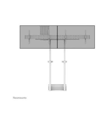 Neomounts Floor stand ADM-875WH2 Dual screen adapter Adjustable Height 42-65 " Maximum weight (capacity) 40 kg |