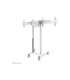 Neomounts Floor stand ADM-875WH2 Dual screen adapter Adjustable Height 42-65 " Maximum weight (capacity) 40 kg |