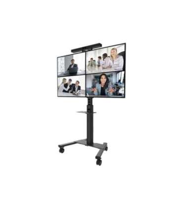 Neomounts AV1-825BL Videobar and multimedia kit - universal Adjustable Height Maximum weight (capacity) 9 kg Black