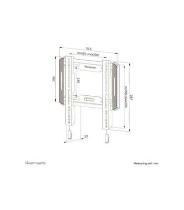 Neomounts Wall mount WL30-550BL12 TV mount wall 24-65 " Maximum weight (capacity) 40 kg Black