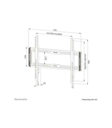 Neomounts Wall mount WL30-550BL16 TV mount wall 42-86 " Maximum weight (capacity) 60 kg Black