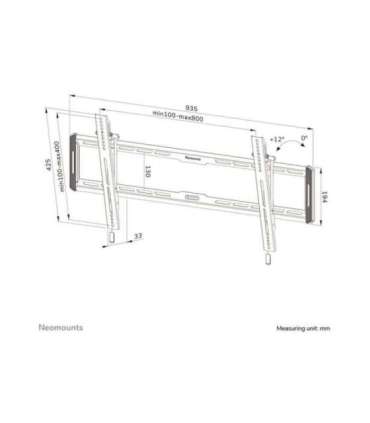 Neomounts Wall mount WL35-550BL18 TV mount wall Tilt 43-86 " Maximum weight (capacity) 60 kg Black