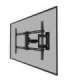 Neomounts Wall mount WL40-550BL16 TV mount wall Full motion, Tilt, Swivel 40-65 " Maximum weight (capacity) 40