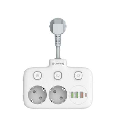 ColorWay Power Socket CW-CHE24PDW