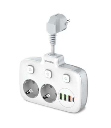 ColorWay Power Socket CW-CHE24PDW