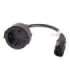 Lanberg IEC 320 C14 to Schuko Adapter Cable for UPS CA-C14E-10CC-0018-BK