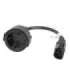 Lanberg IEC 320 C14 to Schuko Adapter Cable for UPS CA-C14E-10CC-0018-BK