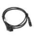 Lanberg CEE 7/7 to IEC 320 C13 Power Cord CA-C13C-11CC-0018-BK