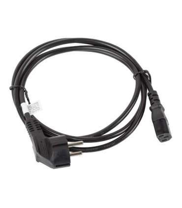Lanberg CEE 7/7 to IEC 320 C13 Power Cord CA-C13C-11CC-0018-BK