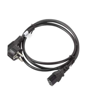 Lanberg CEE 7/7 to IEC 320 C13 Power Cord CA-C13C-11CC-0018-BK