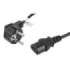 Lanberg CEE 7/7 to IEC 320 C13 Power Cord CA-C13C-11CC-0018-BK