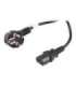Lanberg CEE 7/7 to IEC 320 C13 Power Cord CA-C13C-11CC-0100-BK