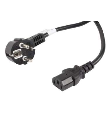 Lanberg CEE 7/7 to IEC 320 C13 Power Cord CA-C13C-11CC-0100-BK