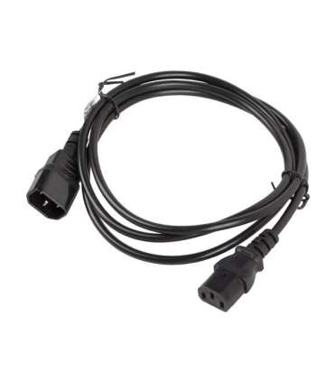 Lanberg IEC 320 C13 to C14 Cable CA-C13E-10CC-0018-BK